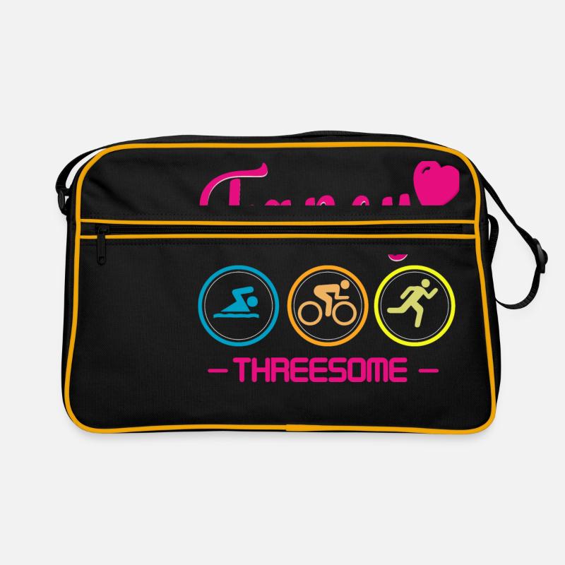 Triathlon - Retro Tasche - Schwarz/Gold