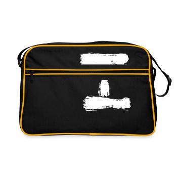 Nummer eins - Retro Tasche - Schwarz/Gold - Vorne