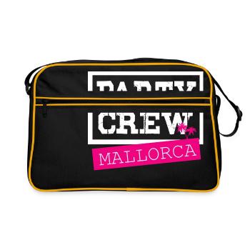Équipe de fête de Majorque - Sac Retro - noir/or - Devant