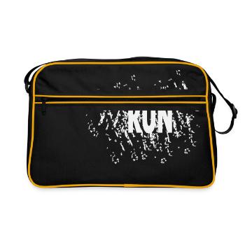 Run - Retro Tasche - Schwarz/Gold - Vorne