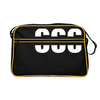 666 - the number of the animal - Retro Bag - black/gold - Front