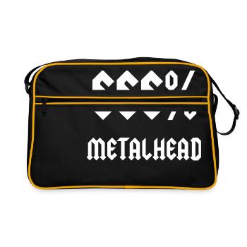 666% Metalhead - Retro Bag - black/gold - Front