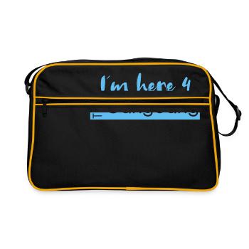 here 4 the gangbang - Sac Retro - noir/or - Devant
