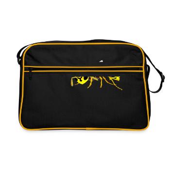 Wespe - Retro Tasche - Schwarz/Gold - Vorne