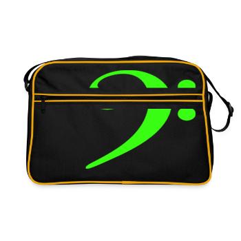 Clef basse - Sac Retro - noir/or - Devant