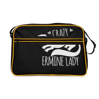 Dame hermine fou - Sac Retro - noir/or - Devant