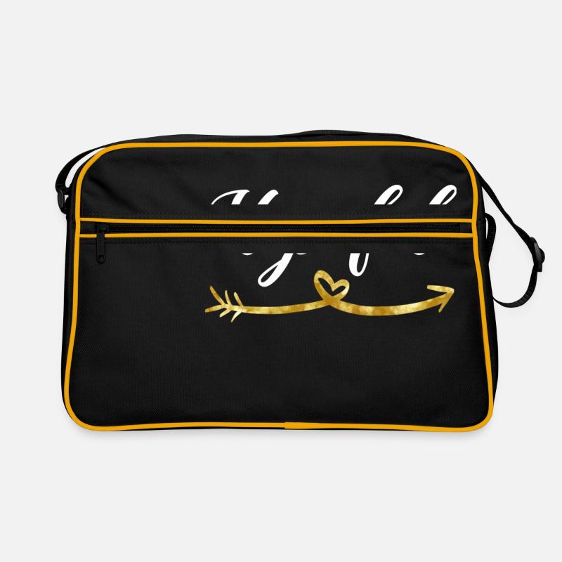 Hopeful - Retro Tasche - Schwarz/Gold