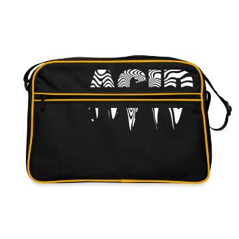 acide fondu - Sac Retro - noir/or - Devant