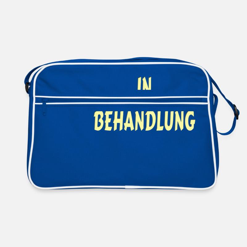 Spruch - In Behandlung Retro Tasche