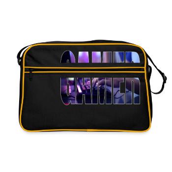 gamer - Sac Retro - noir/or - Devant