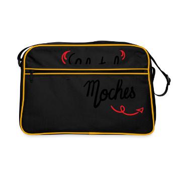 salut les moches - Sac Retro - noir/or - Devant