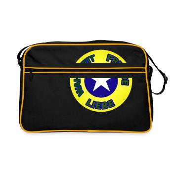Truth Joy Love Spiritual Eye - Sac Retro - noir/or - Devant