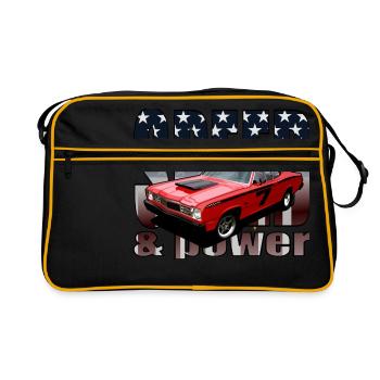 MuscleCar - Retro Bag - black/gold - Front
