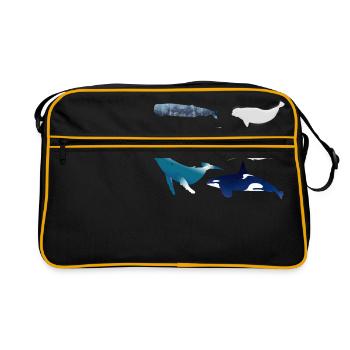 baleines - Sac Retro - noir/or - Devant