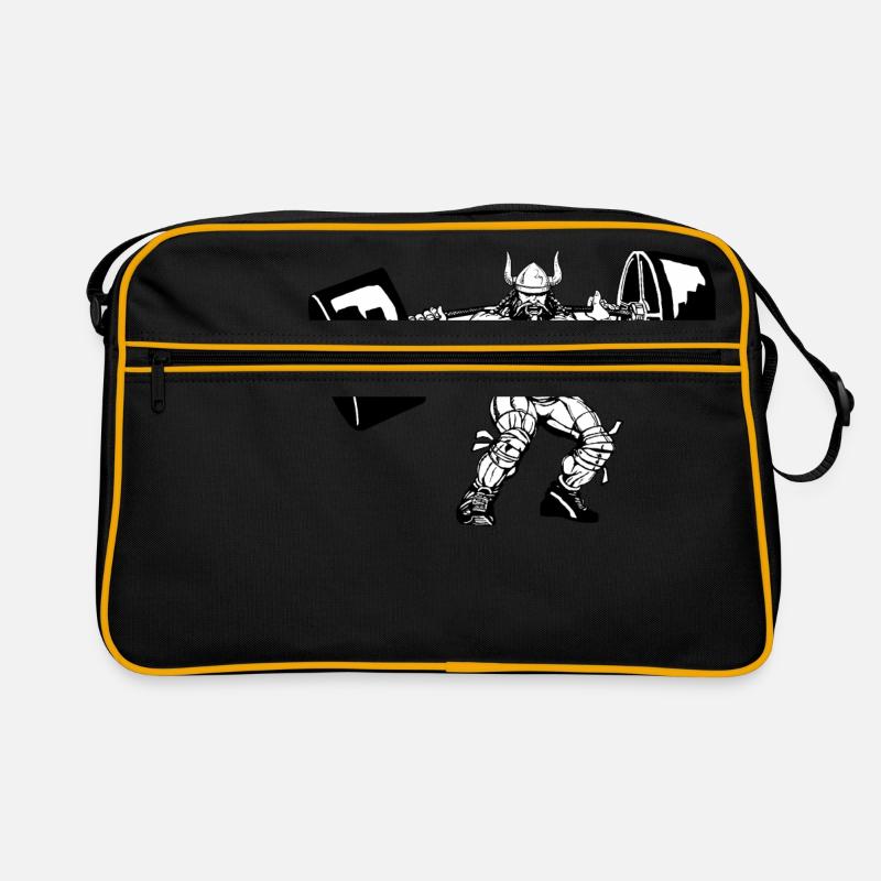 Wikinger Viking Bodybuilder Training Gym Retro Bag