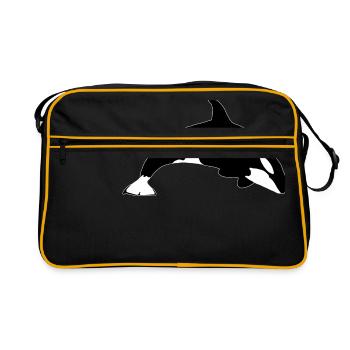Orca - Retro Bag - black/gold - Front