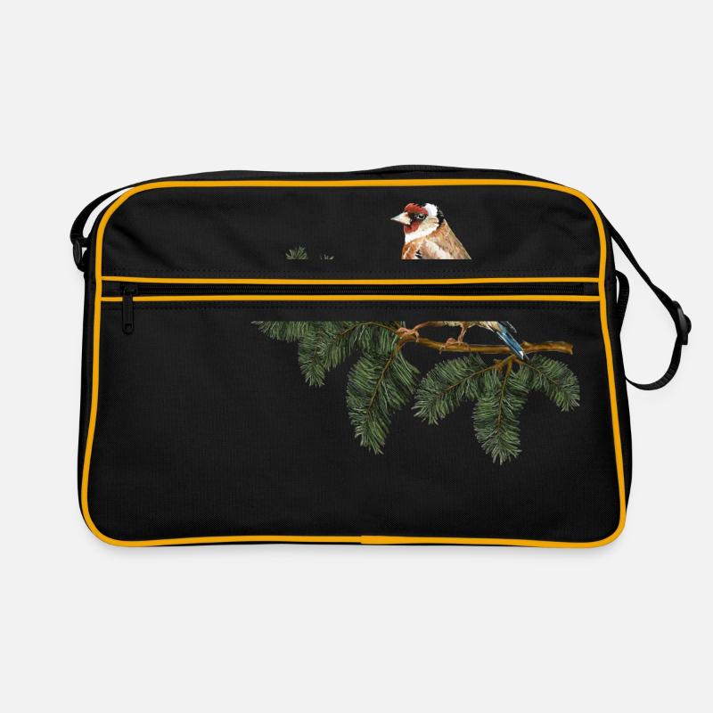 Stieglitzvogel Retro Tasche