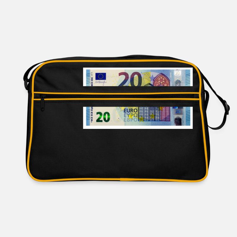 20 euro - Retro Tasche - Schwarz/Gold