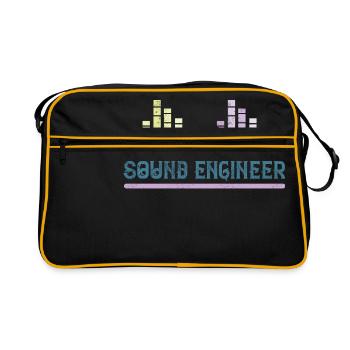 ingénieur du son - ingénieur du son - Sac Retro - noir/or - Devant