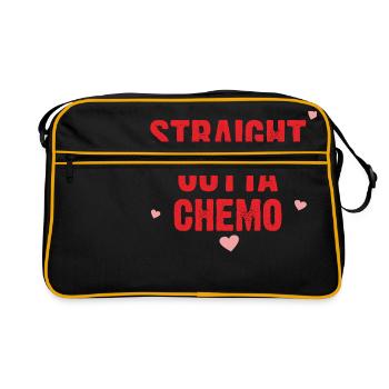 STRAIGHT OUTTA CHEMO - Retro Bag - black/gold - Front