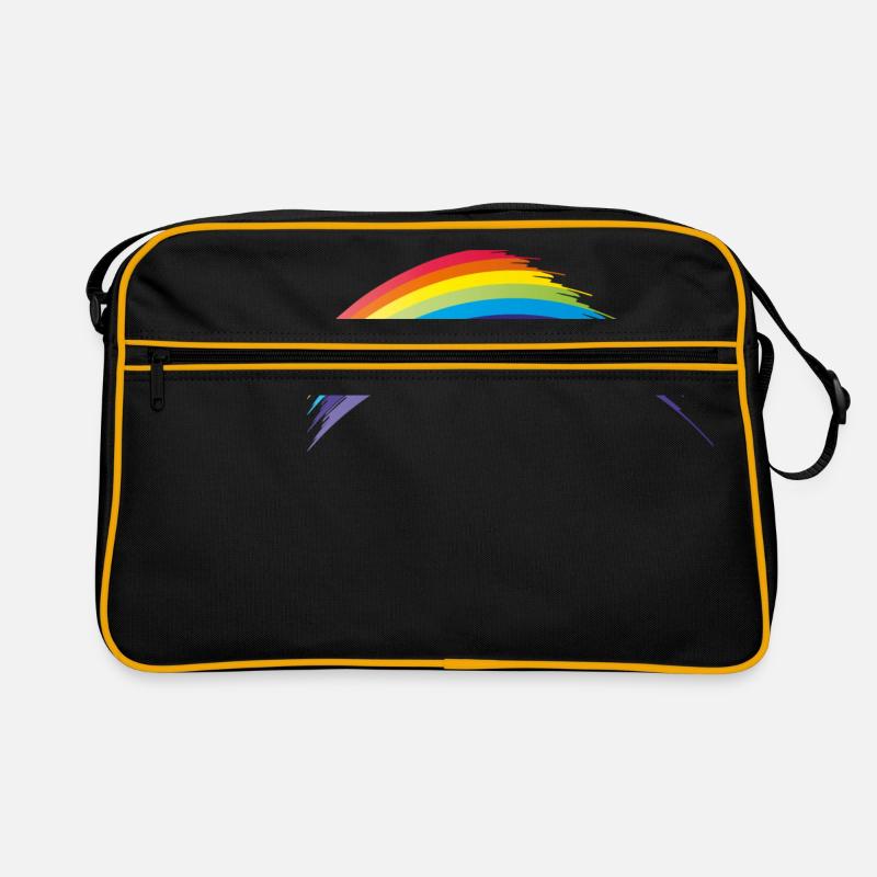 rainbow arc-en-ciel abstrait dans les couleurs chakra Sac Retro