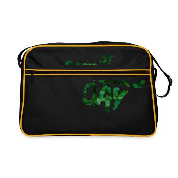 Saint-Patrick - Saint Patricks Day - Sac Retro - noir/or - Devant