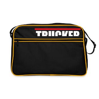 Trucker - truck driver - Retro Bag - black/gold - Front