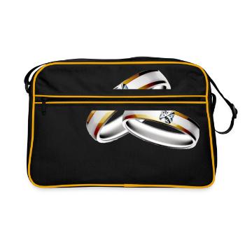 Mariage mariage enterrement de vie de jeune fille - Sac Retro - noir/or - Devant