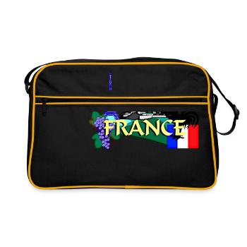 La France - Sac Retro - noir/or - Devant