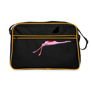 Flamingo - Retro Bag - black/gold - Front