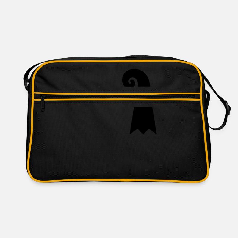 Baslerstab - Retro Tasche - Schwarz/Gold