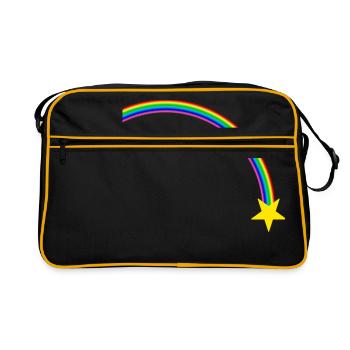 Rainbow - Retro Bag - black/gold - Front