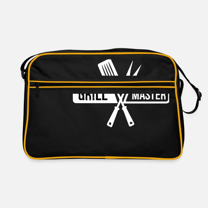 Grill Master - Retro Tasche - Schwarz/Gold