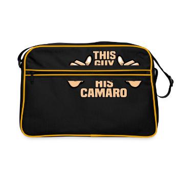 THIS GUY LOVES HIS CAMARO - Retro Bag - black/gold - Front