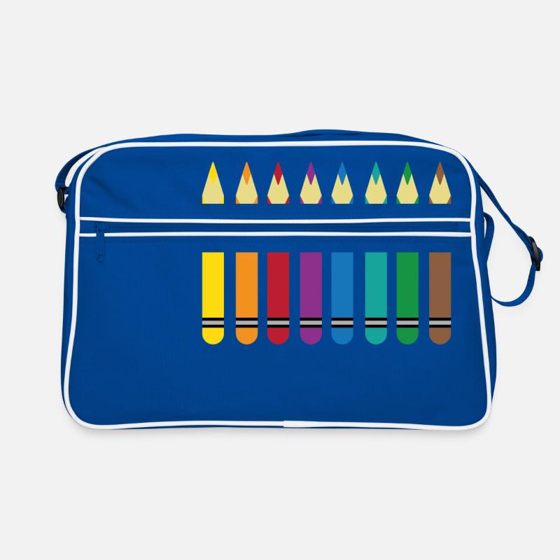crayons de couleur Sac Retro