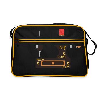 sewing machine - Retro Bag - black/gold - Front