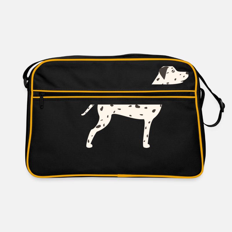 Dalmatiner - Retro Tasche - Schwarz/Gold