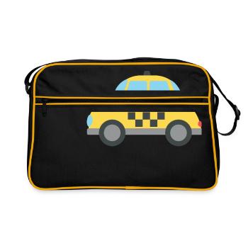 taxi - Retro Tasche - Schwarz/Gold - Vorne
