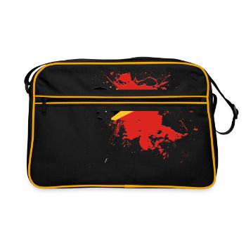 Drapeau du Timor oriental comme une touche de couleur - Sac Retro - noir/or - Devant