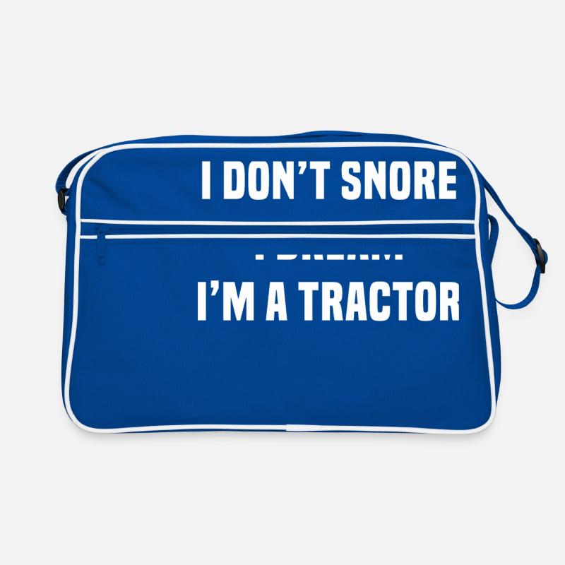 Ich schnarche nicht, ich bin ein Traktor Retro Tasche