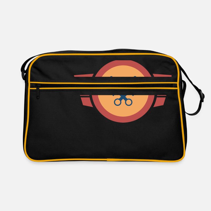 Two-stroke love - Simson Retro Logo Design - Retro Bag - black/gold