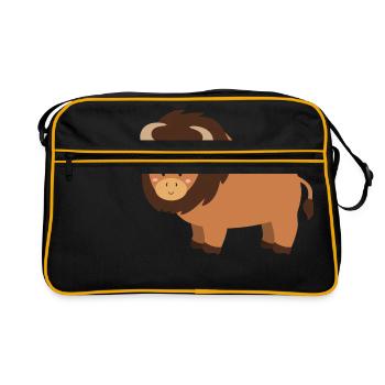 bison - Retro Bag - black/gold - Front