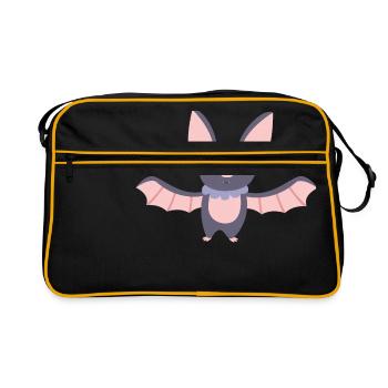 chauve souris - Sac Retro - noir/or - Devant