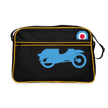 Schwalbe Mod Great Britain Style - Retro Tasche - Schwarz/Gold - Vorne