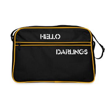 hello my darlings 2 - Retro Bag - black/gold - Front