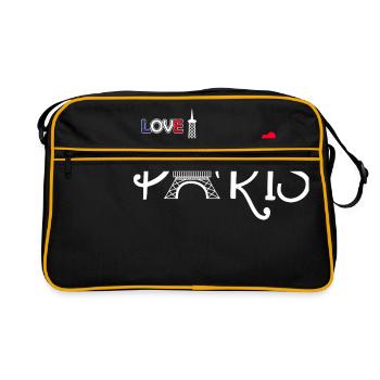 J'aime Paris - Love Paris - Retro Bag - black/gold - Front