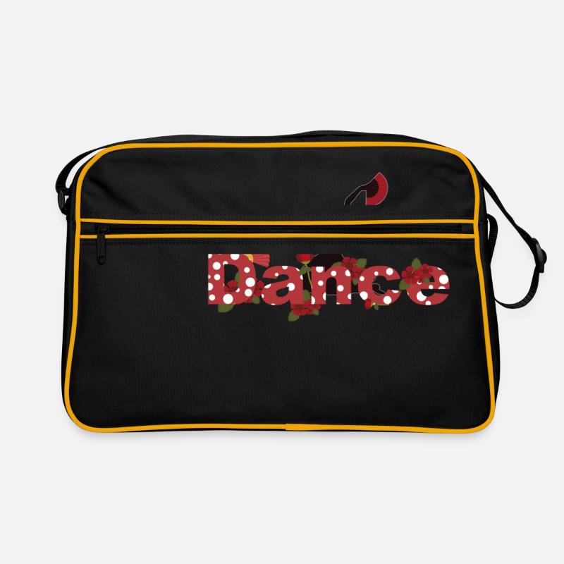 Flamenco-sevillanas "danse" - Sac Retro - noir/or