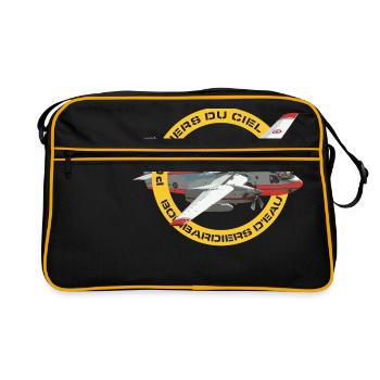 Water bomber tracker - Retro Bag - black/gold - Front