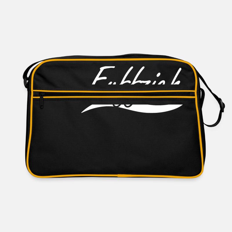 Fuffzich - Retro Tasche - Schwarz/Gold
