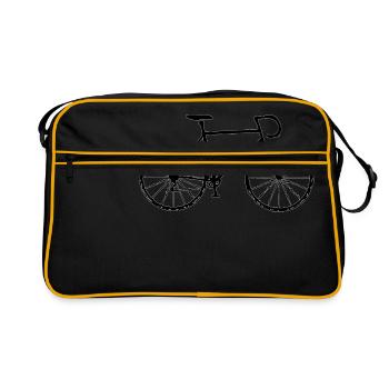 Yellow jersey * Racing bike * Racing bike - Retro Bag - black/gold - Front